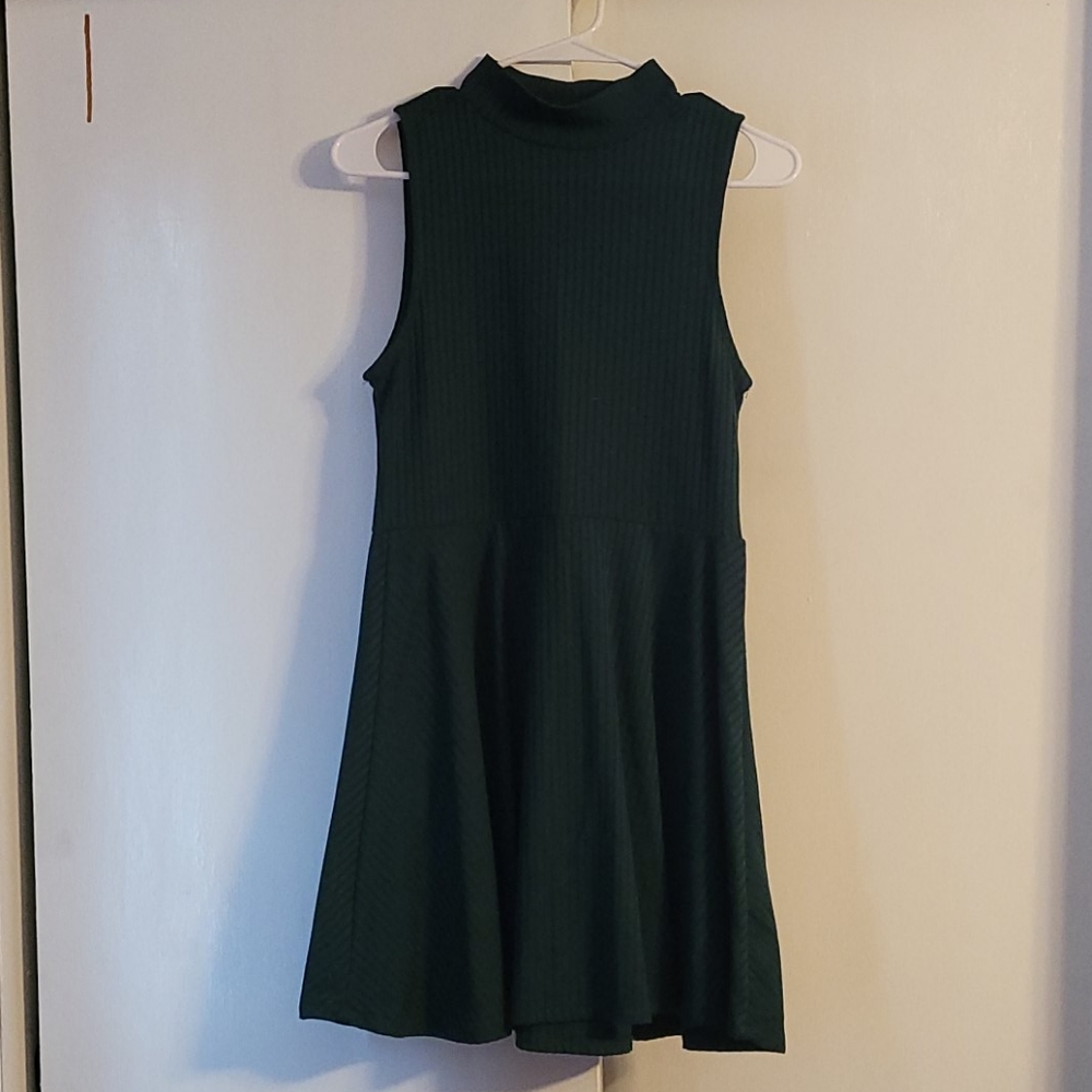 High neck casual dress